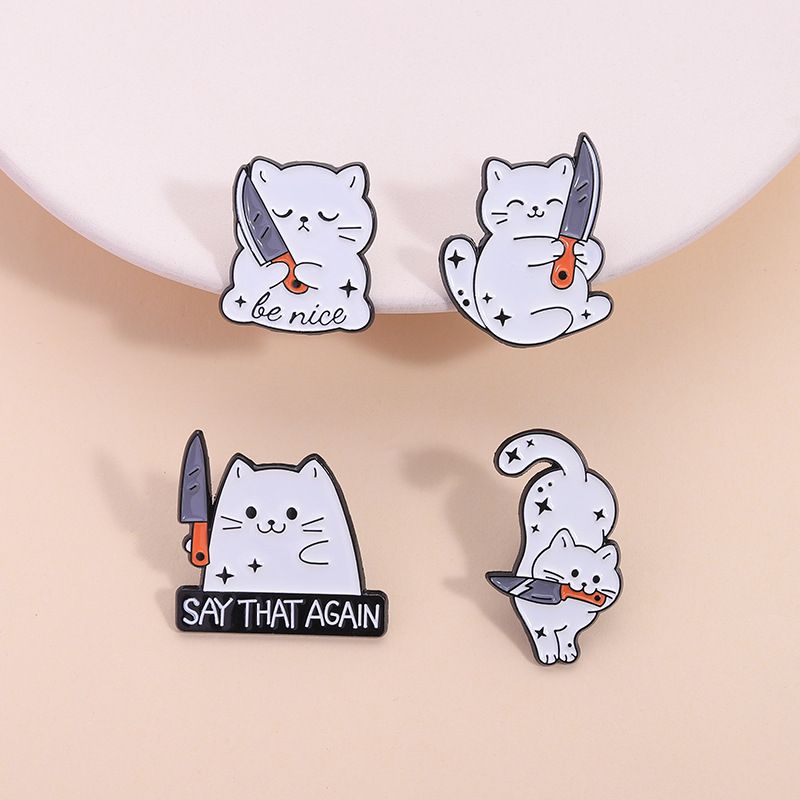 Edc Everyday Carry Knives - Cute Cartoon White Cat Small Knife
