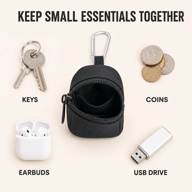 Mini Zipper Key Coin Pouch wit - đánh giá và giá Edc Carry Coins