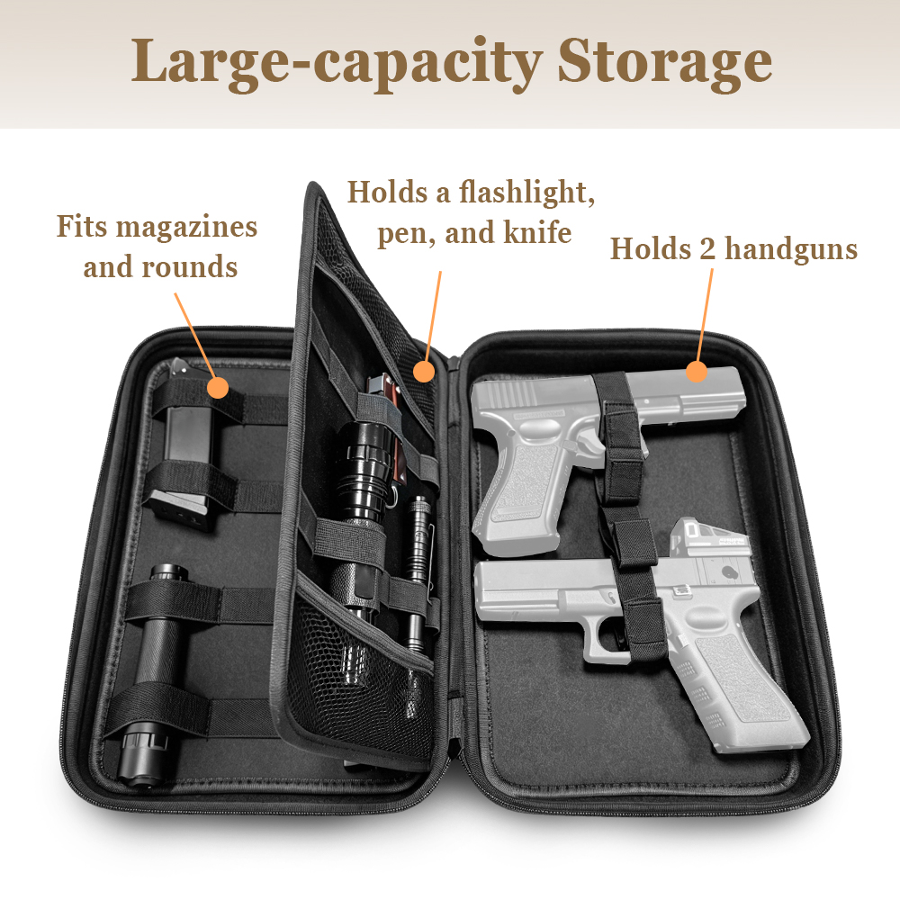 Tactical Pistol Gun Case Dual  - đánh giá và giá Edc Carry Pistols