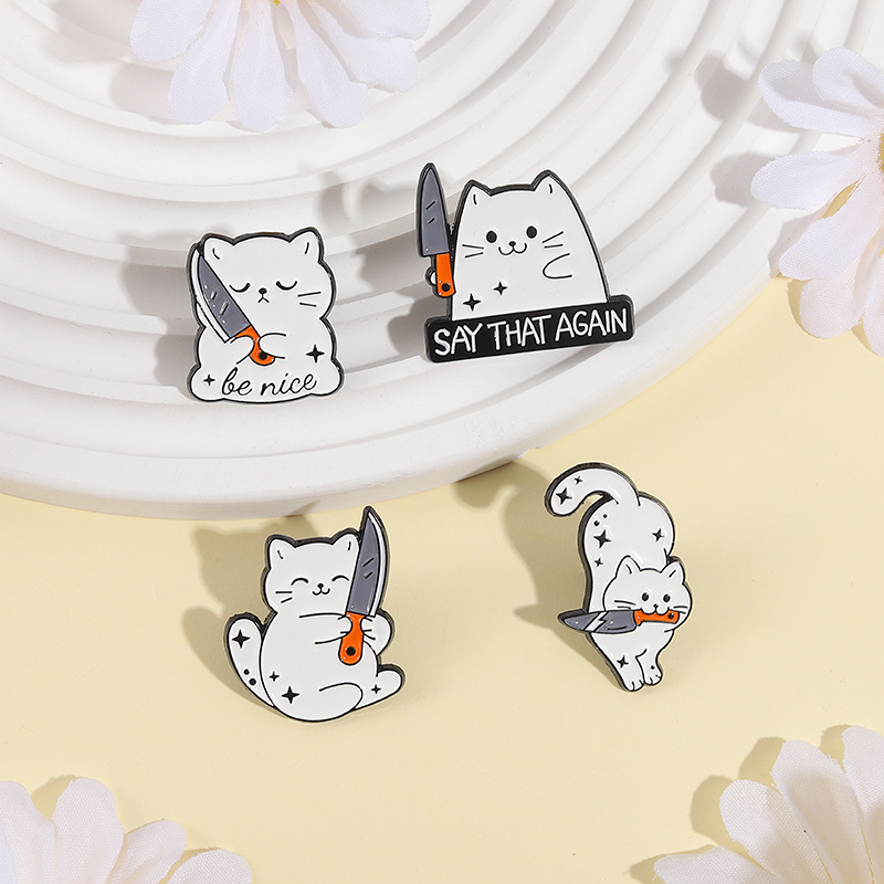 Cute Cartoon White Cat Small K - đánh giá và giá Edc Everyday Carry Knives